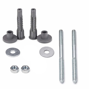 Čelični šrafovi za lavabo M8 x 100 mm sa tiplovima za montažu